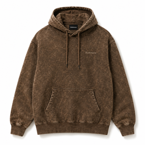 เสื้อฮู้ดดี้ผ้าฝ้ายฟลีซ 100% ดีไซน์คลาสสิค ล้างสีแบบแอซิดวอช น้ำหนัก 400 กรัม ทรงหลวมไหล่ตก คุณภาพพรีเมียม แห้งเร็ว มีกระเป๋า สำหรับผู้ชาย - Product Image 2
