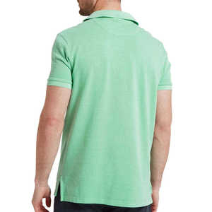 เสื้อโปโลผู้ชายสีพื้น ผ้าฝ้าย 100% คุณภาพสูง สำหรับธุรกิจกอล์ฟ พร้อมปักโลโก้ตามสั่ง - Product Image 4