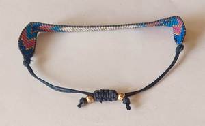 Bracelet perlé à motif de lettres d'amour, style bohème, cordon réglable, bijoux unisexes, design multicolore - Product Image 2