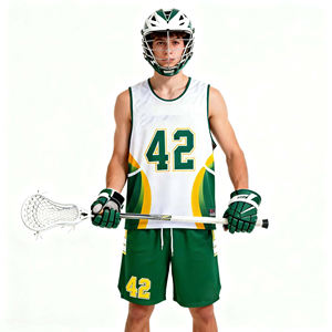 Uniforme de Lacrosse a Rayas Rojo Oscuro Personalizado, Conjunto de Camiseta y Pantalones Cortos de Lacrosse Sublimados para Hombre, Ropa Deportiva Transpirable para Equipos - Product Image 4