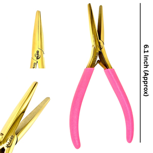 Pinza Profesional para Extensiones de Cabello de 6 Pulgadas de Acero Inoxidable de GEMSTONE ENTERPRISES - Instrumento de Belleza Duradero y Reutilizable - Product Image 1