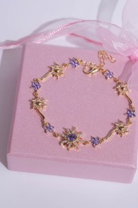 Pulsera con Dije de Sol para Mujer, Chapada en Oro, Plata de Ley, Circonita Cúbica, Delicada, Celestial, Minimalista, Regalo para Fiesta - Product Image 3