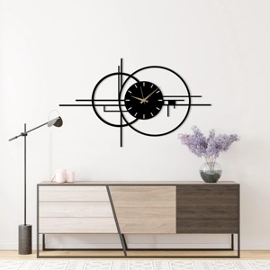 <b>Decorative</b> <b>Wall</b> Art Black Long <b>Clock</b> Ideal For Entryway And Mid <b>Wall</b> Accent Creates Bold And Eye Catching Look From India - Product Image 5