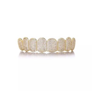 Grillz de Dientes con Diamantes de Buena Calidad, Accesorio de Joyería de Lujo Premium para Hombres y Mujeres, para Eventos de Moda, Fiestas y Celebraciones - Product Image 4