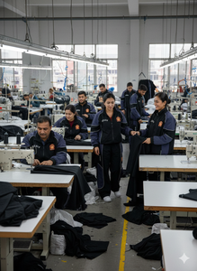 Survêtement de jogging réfléchissant en polyester et coton Rexfit OEM avec logo personnalisé, impression pour hommes, deux pièces, fermeture éclair, coupe-vent pour hommes - Product Image 5