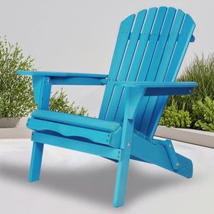 Ensemble de chaises Adirondack en bois de cèdre massif, 2 pièces, chaise pliante de salon pour patio, pour utilisation en extérieur dans le jardin - Product Image 2