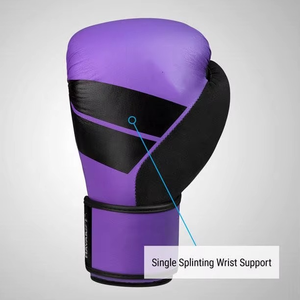 Guantes de Boxeo de Cuero Sintético con Logotipo Personalizado al por Mayor, Baratos, para Entrenamiento de Boxeo y Combate, Servicios OEM/ODM - Product Image 2