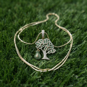925 Silver Moissanite Diamond Iced Lucky Money Grows Bag Dollar Sign Tree Necklace Custom Wealth Symbol Fine <b>Pendant</b> Charms Gift - Product Image 6