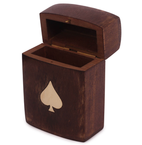 Wooden Playing <b>Card</b> Case Luxury Handmade Eco-Friendly Wood Business <b>Card</b> Holder Top Quality Wood <b>Card</b> Holder Hot Sale - Product Image 1