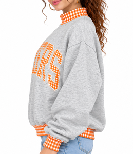 Sweat-shirt oversize à col montant pour femme, avec logo personnalisé brodé ou appliqué, en molleton 100% coton, vente en gros - Product Image 2