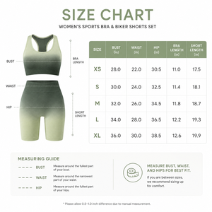 Women's Ombre Seamless Yoga Set 2 Piece Workout Shorts and Sports Bra High Waist Tummy Control Gym Fitness Clothing Activewear - Product Image 6