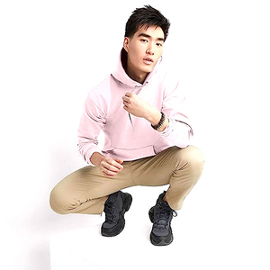 Sweat à capuche épais pour homme, en coton, personnalisable (impression et broderie), coupe oversize, à enfiler, en tissu éponge uni, vente en gros - Product Image 6