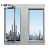 Puertas y Ventanas de Perfil de Aluminio con Apertura Batiente Imagery de Doble Vidrio para Jardín