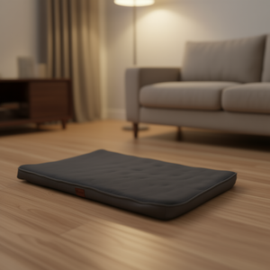 Cuccia per animali Yommy 65x95x5cm, grigio scuro, materasso in memory foam per cani e gatti, comodo tappetino per dormire - Product Image 3