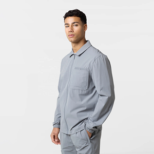 <b>Men</b> Lightweight <b>Reflective</b> Tracksuit Set Zip <b>Jacket</b> Pants Casual Streetwear Summer Windbreaker OEM Service - Product Image 2