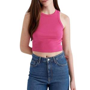 Fabricante Directo, Camisetas sin Mangas Casuales y Modernas para Mujer, Algodón Suave, Moda Urbana, OEM - Product Image 3