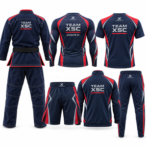 Uniformes personnalisés pour clubs et équipes d'arts martiaux |   Bleu Rouge Vert Violet Blanc |   Fabricant OEM ODM |   Vêtements de sport et d'arts martiaux | - Product Image 2