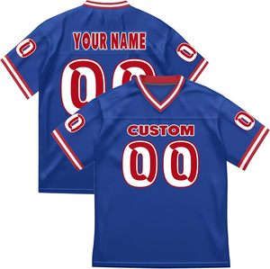 ผู้จัดจำหน่ายเสื้ออเมริกันฟุตบอลแบบขายส่ง ผ้าโพลีเอสเตอร์ตาข่าย พิมพ์ลายแบบซับลิเมชั่น ทนทาน แห้งเร็ว รับผลิตตามแบบที่ต้องการ พร้อมบริการ OEM ODM สำหรับทีมกีฬา - Product Image 3