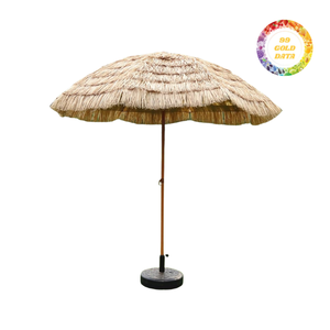 Tropical Style <b>Foldable</b> Thatch Grass <b>Umbrella</b> Cover Decor - Product Image 2