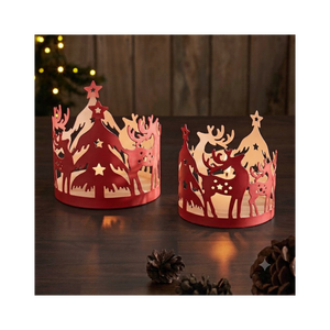 Metal Round Shape Candle Holder Customized New Design <b>White</b> Color Decorative Candle Holder For Home Decor - Product Image 2