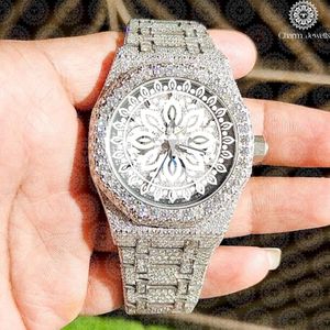 Charm Jewells Luxury Women's <b>Watch</b> Stainless Steel Round Case 38mm Analog Quartz Sapphire Crystal <b>Diamond</b> Encrusted - Product Image 1