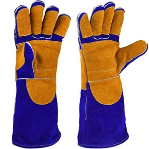 Guantes de Motocicleta de Cuero Genuino y Textil para Hombre, con Pantalla Táctil, Antideslizantes en la Palma, para Deportes al Aire Libre - Product Image 1