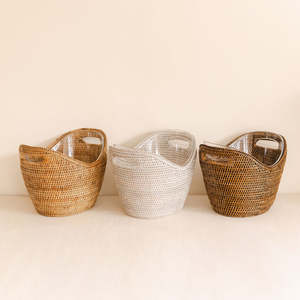 Cesta enfriadora de ratán para bebidas, set de cubetas decorativas para vino y cerveza, tinas para bebidas - Product Image 1