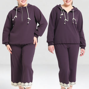 Tenues Chaudes pour Femmes et Hommes – Ensembles de Vêtements Automne-Hiver – Survêtements Chauds à Col Montant et Fermeture Éclair – Sweat-shirts pour Hommes - Product Image 1