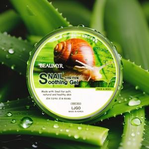 Gel Hidratante de Caracol para Rostro y Cuerpo, Cuidado Hidratante Ligero y Calmante, Gel Cosmético para Piel Seca y Sensible, 300 ml - Product Image 1