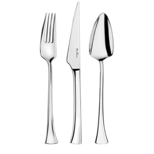 Ensemble de couverts élégants en acier inoxydable avec poignée à motif festonné, compatibles lave-vaisselle, pour la table de mariage, utilisation au dîner, ensembles de couverts faits à la main - Product Image 4