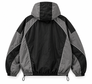 Custom Black Grey <b>Windbreaker</b> Pants <b>Vintage</b> Color Block Nylon Track Pants Streetwear Jogger Manufacturer - Product Image 4