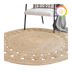 Alfombra de Fibra Natural de Seagrass Hecha a Mano, Tapete Largo para Piso, Decoración Rústica para el Hogar - Product Image 1