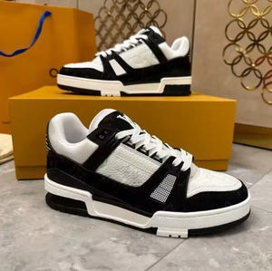 High Quality Luxury Brands Shoes for Men and Women Genuine <b>Leather</b> Designer Men Shoes Famous Brand Trainer Skateboard <b>Sneakers</b> - Product Image 1