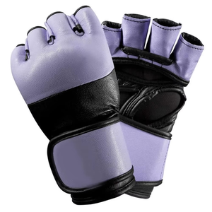 Guantes de MMA de Medio Dedo de Cuero PU Personalizados para Hombre, Antideslizantes, Transpirables, con Cierre de Gancho y Bucle, Etiqueta/Logotipo Totalmente Personalizados, Colores Personalizados - Product Image 1