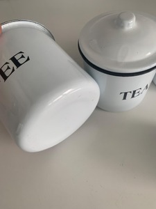 White Metal Coffee Tea Sugar Containers Ideal for Kitchen Tea Shop Cafe Restaurant Storage Durable Metal Body For Long Lasting - Product Image 5