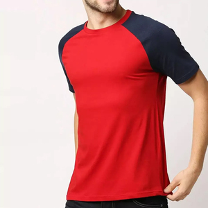 <b>Top</b> Trending Men's 100% Cotton <b>Raglan</b> Full Sleeve T-Shirts Custom Logo Regular Fit Blank O Neck Streetwear Knitted Jersey - Product Image 1