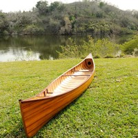 Kayak Touring Kayu Fiberglass Buatan Tangan 16 Ringan 2 Orang Tahan Lama Tahan Air Danau Sungai - Kontak Grosir