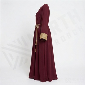 Abaya pour femmes musulmanes, nouvelle mode, best-seller, vêtements islamiques de qualité, pour usage extérieur, manches longues, tendance. - Product Image 3