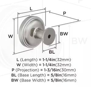 Boutons de placard modernes en laiton doré brillant de forme ronde, durables et élégants pour les intérieurs de chambre classiques et modernes - Product Image 6