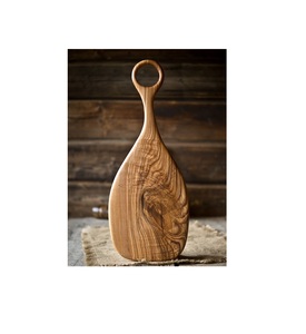 Planche à découper en bois dur naturel, planche à découper artisanale, planche de service en bois massif rustique pour la préparation des aliments - Product Image 4