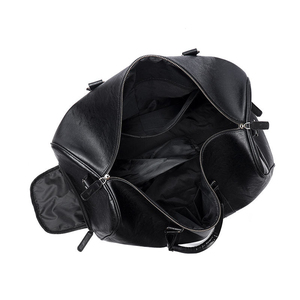 Wholesale Custom Men Stylish PU Leather Waterproof Weekend <b>Overnight</b> Sport Fitness Gym Duffle Travel <b>Bag</b> with Shoes Compartment - Product Image 1