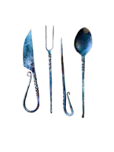 Juego de cubiertos hechos a mano personalizados medievales, juego de comedor para uso en la cocina, el mejor regalo de cumpleaños y aniversario, juego de Chef de 4 piezas, regalo para seres queridos - Product Image 2