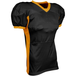 Men's V-<b>Neck</b> American Football Jersey Mesh Breathable Short Sleeve Fitted Polyester Solid Color Practice Apparel - Product Image 3