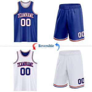 <b>USA</b> Style Reversible Basketball Uniform Jersey Custom Team Apparel Wholesale - Product Image 2