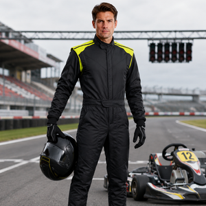 Combinaison de karting personnalisée avec logo et design sur mesure, vêtements de performance pour clubs de karting et pilotes de piste professionnels - Product Image 6