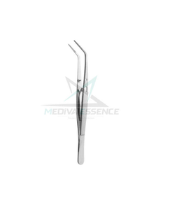 Pince chirurgicale manuelle en acier inoxydable pour équipement dentaire, 14 cm, courbée, régulière, pour pansements, certifiée CE Classe II - Product Image 3
