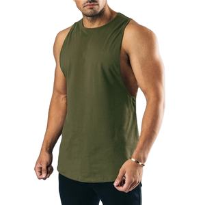 เสื้อกล้ามเล่นยิมของผู้ชายเสื้อแขนกุดระบายอากาศได้ดีพิมพ์ลายสีพื้น - Product Image 2