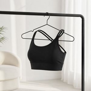 Sujetador deportivo sin mangas con cuello redondo, top corto para gimnasio, top corto con cuello redondo, top de yoga y fitness para mujer, sujetador deportivo corto. - Product Image 1