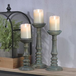 เชิงเทียนไม้ตกแต่ง งานฝีมือประณีต เหมาะสำหรับจัดโต๊ะหรูหราและงานต้อนรับ - Product Image 6