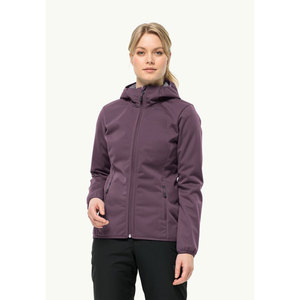 OEM Women's Waterproof Windproof Hooded Softshell <b>Jacket</b> Women's Fleece Lined Outdoor Hiking Softshell <b>Jacket</b> For Sale - Product Image 3